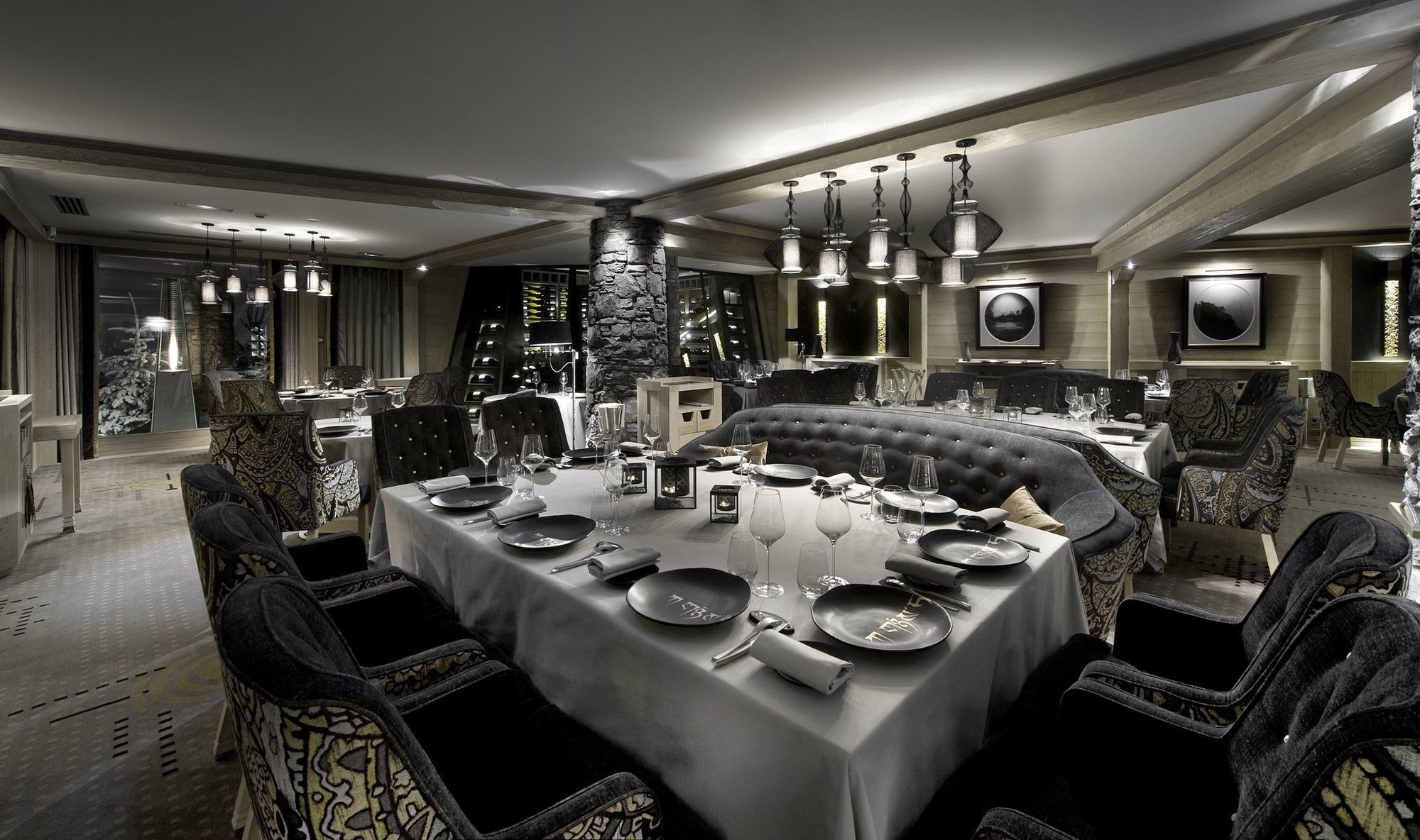 Hotel Le K2 Palace Courchevel Restaurant foto